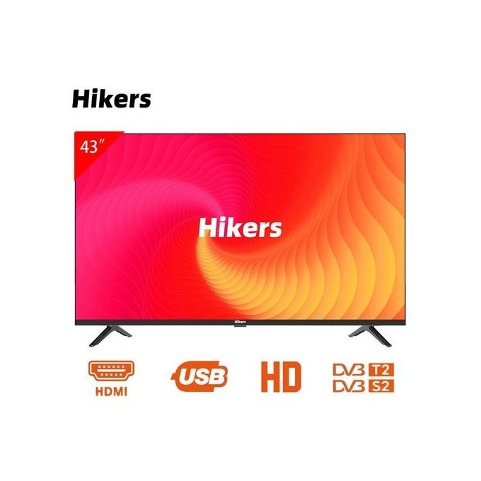 Hikers 43'' - Digital Frameless FHD LED TV - HDMI - USB - Black + Free Wall Mount